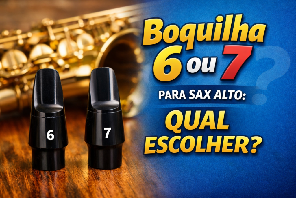 Boquilha 6 ou 7 para Sax Alto