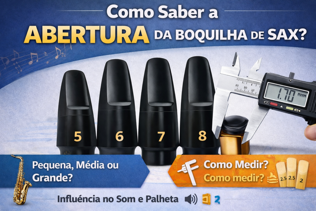 Como Saber a Abertura da Boquilha de Sax