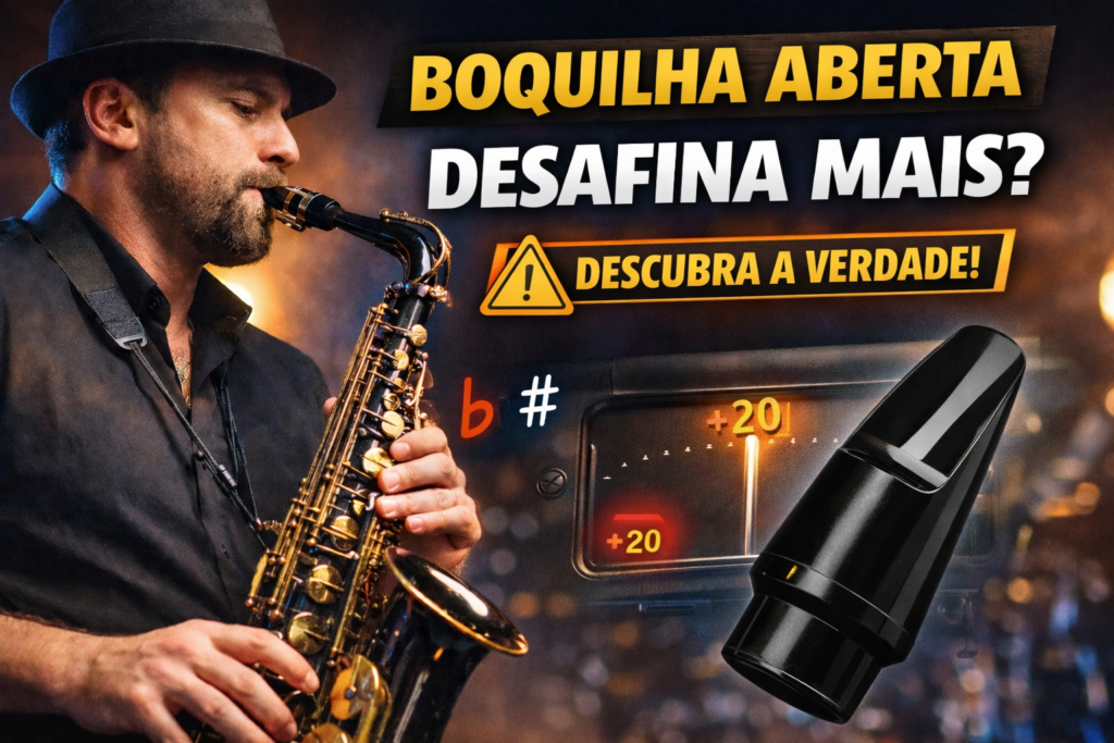 boquilha aberta pode desafinar mais