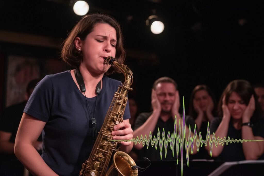Sax soprano desafinando muito
